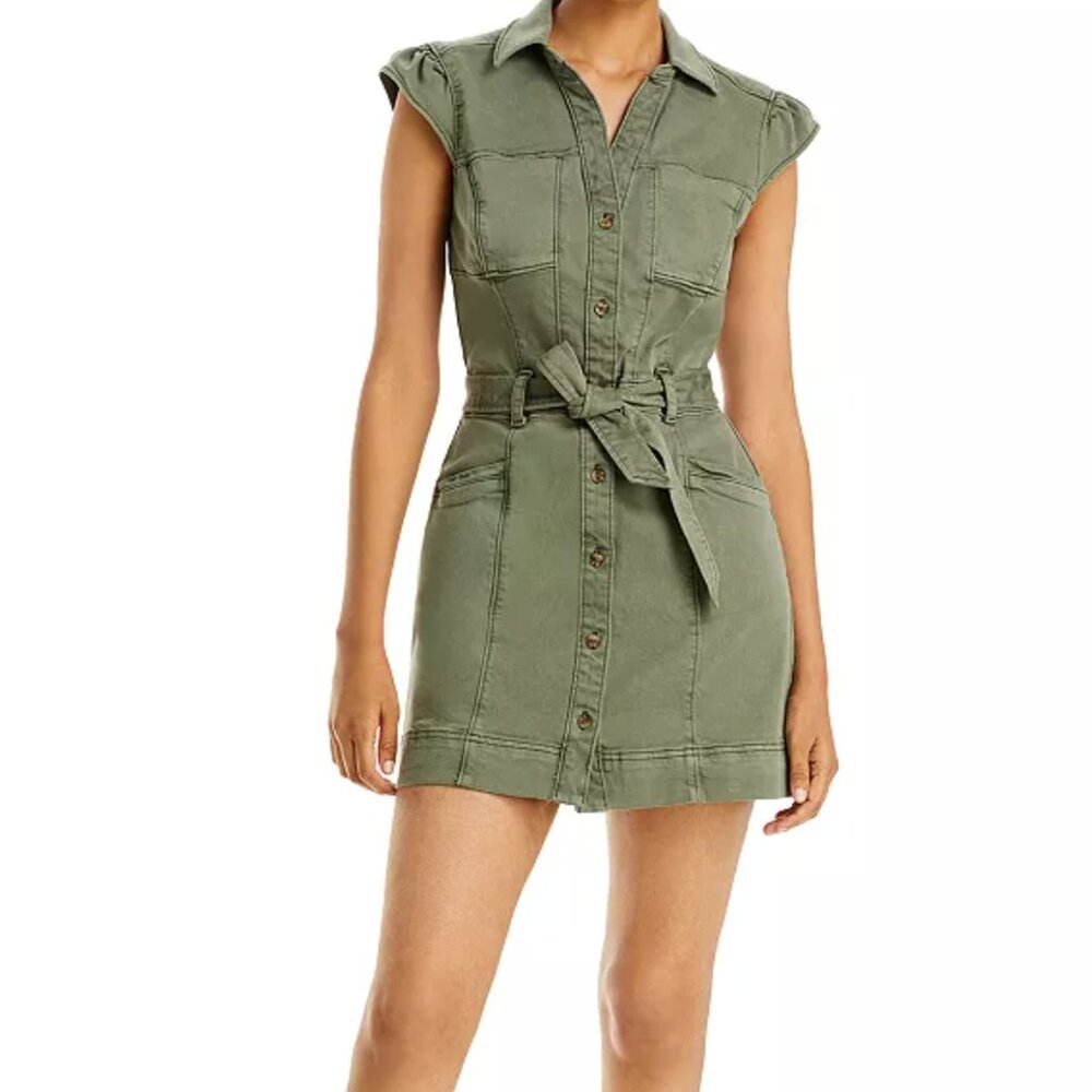 PAIGE Jaxsyn Belted Utility Mini Dress